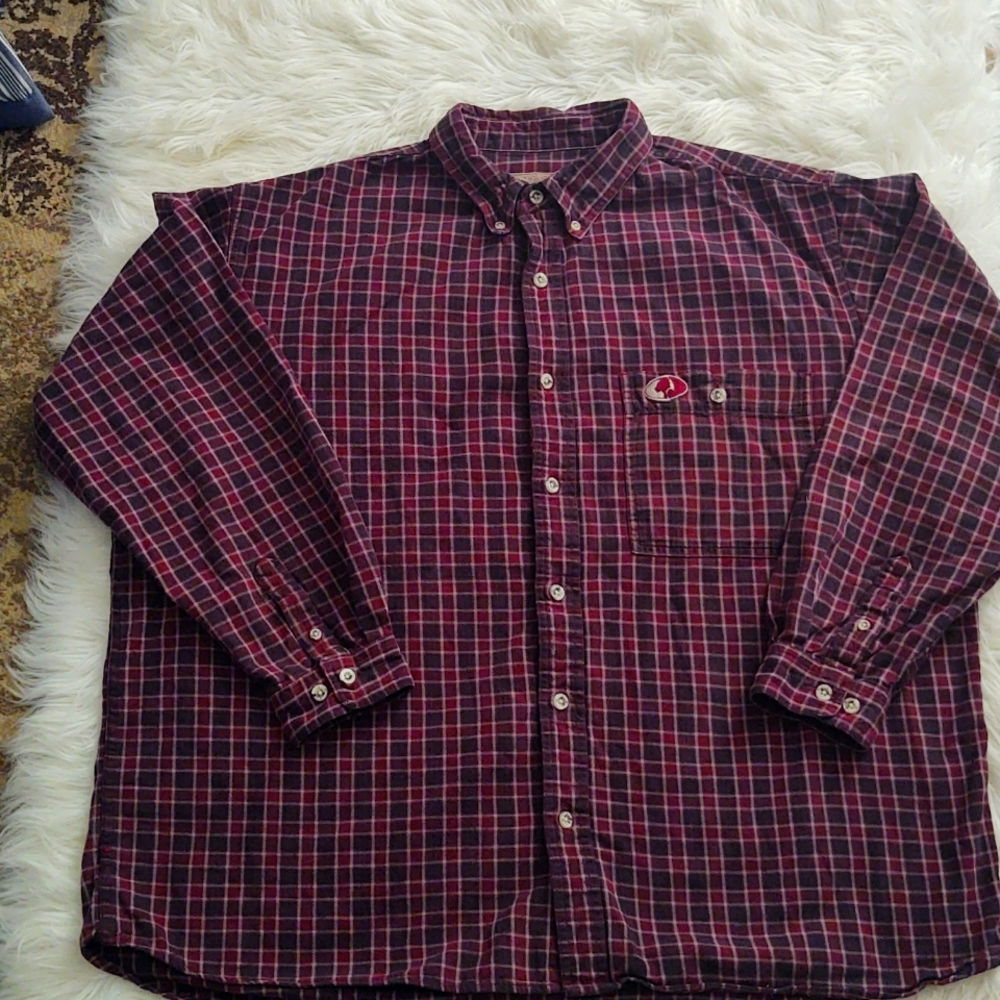 Missy oak men's flannel button down